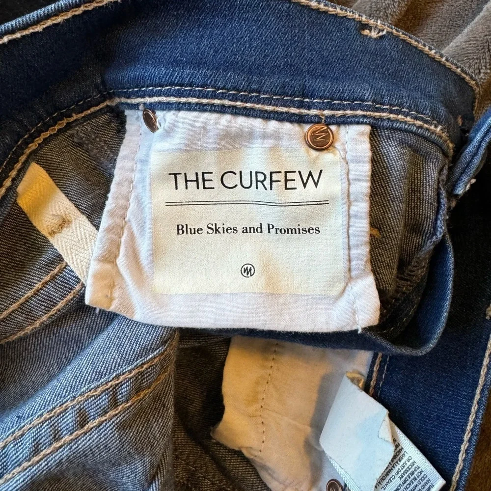 MOTHER The Curfew Blue Flare Jean Size 25 - Picture 9 of 11